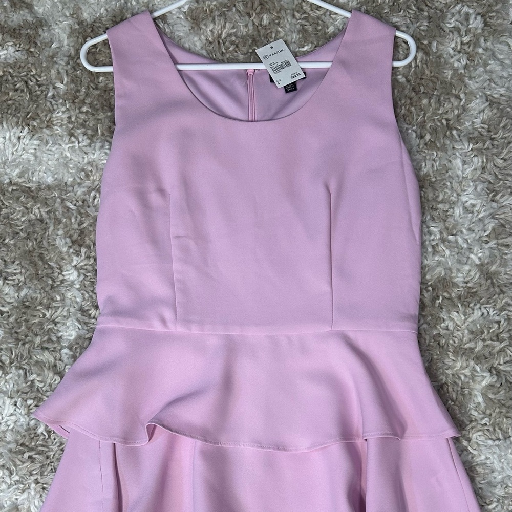 Pink peplum blouse